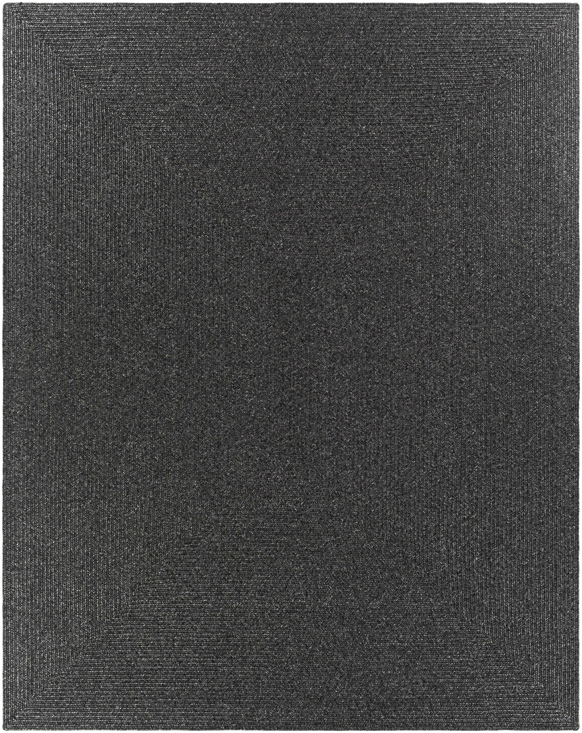 Black Braided Faux Jute Rug-9