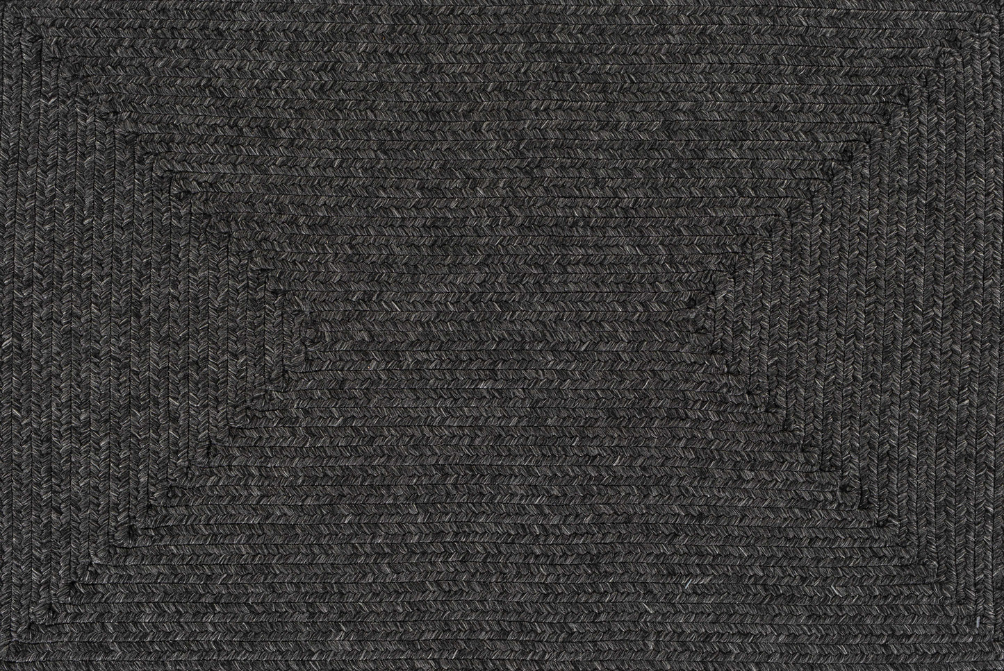 Black Braided Faux Jute Rug-2