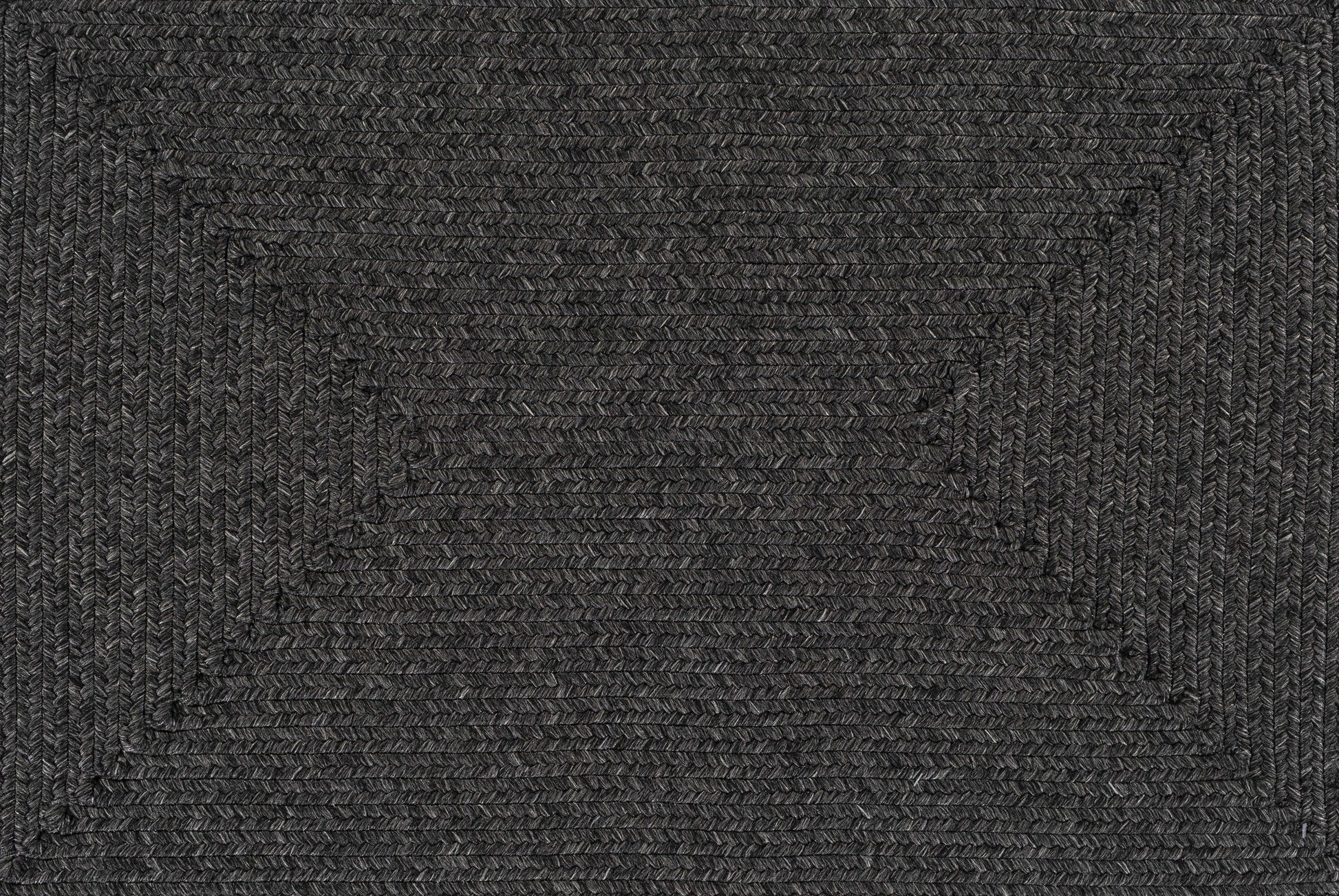 Black Braided Faux Jute Rug-2